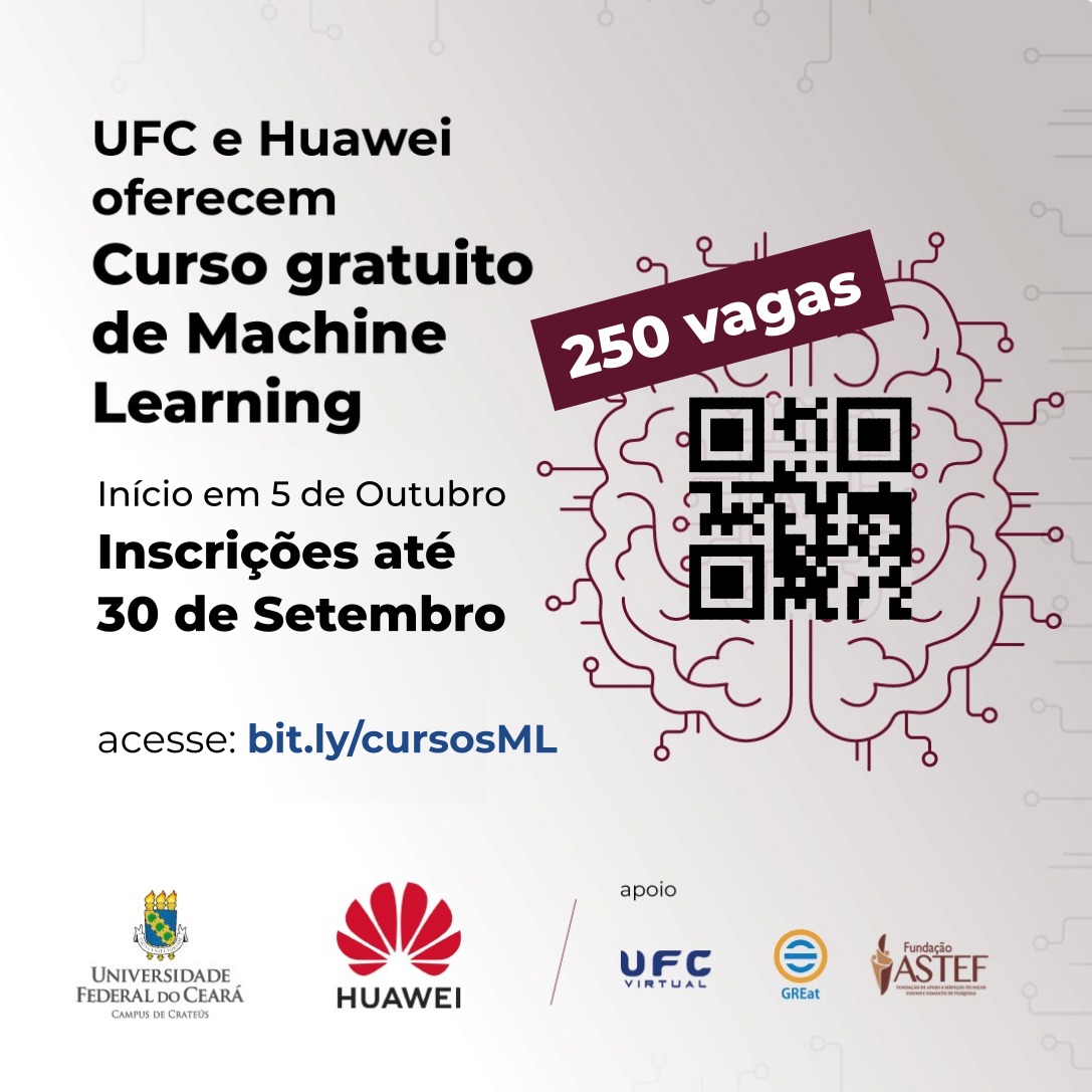 UFC e Huawei oferecem curso gratuito de Machine Learning | UFC Sobral
